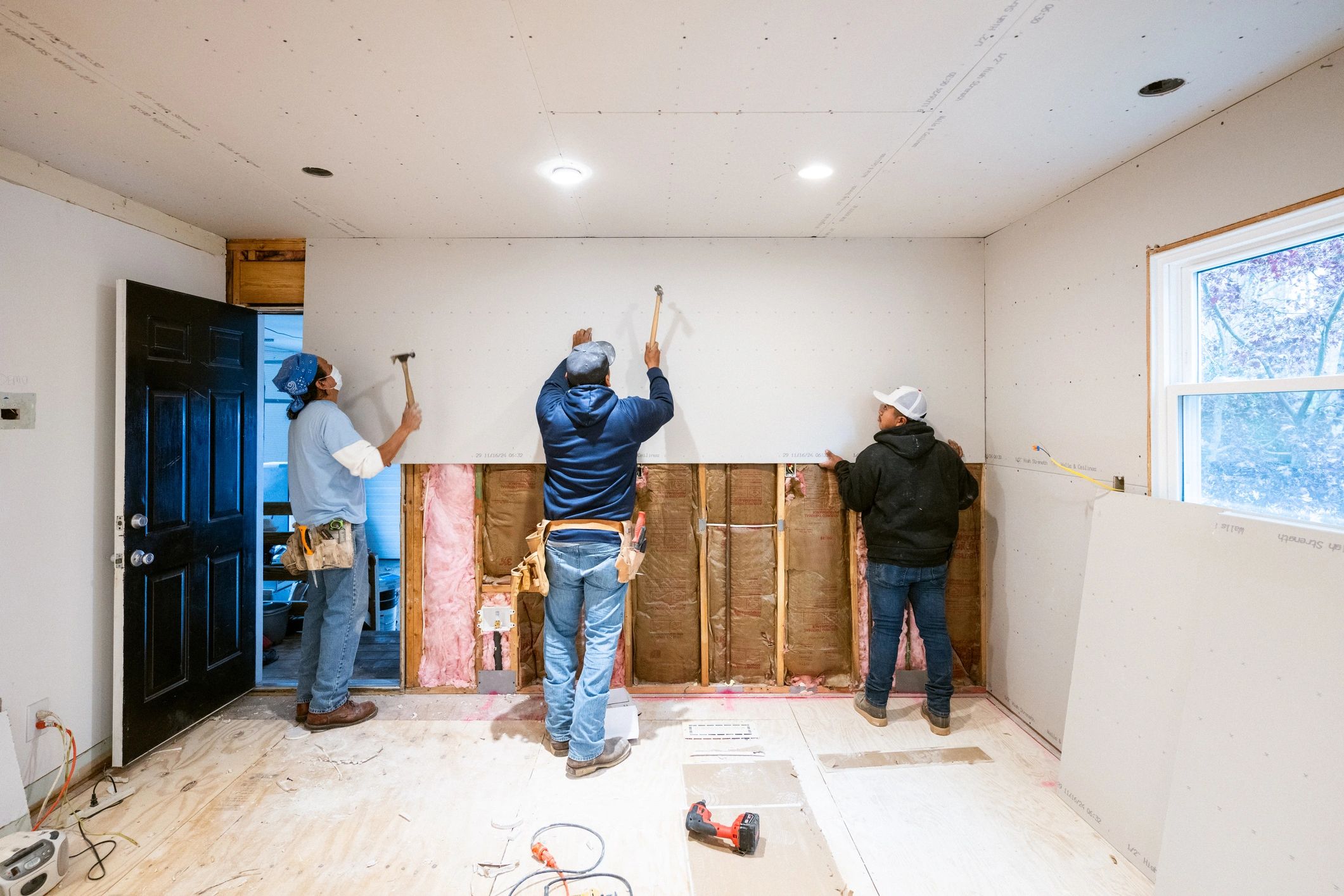 Commercial renovation work in progress